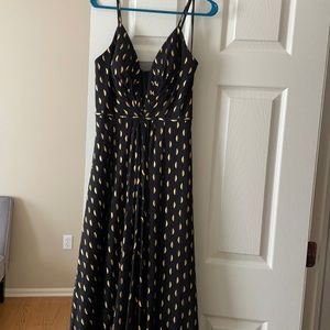 Aqua size 2 dress worn for 1 hour black and gold
